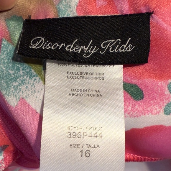 Youth Floral Satin Summer Spring Sleeveless Scoop Neck Sundress - Picture 10 of 14